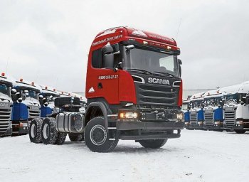 Создан новый тягач под названием Scania V8 6х6